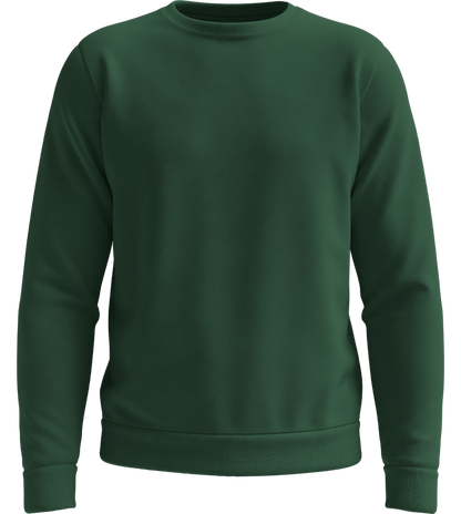 Comfort Essential Unisex Sweater_BOTTLE GREEN_front