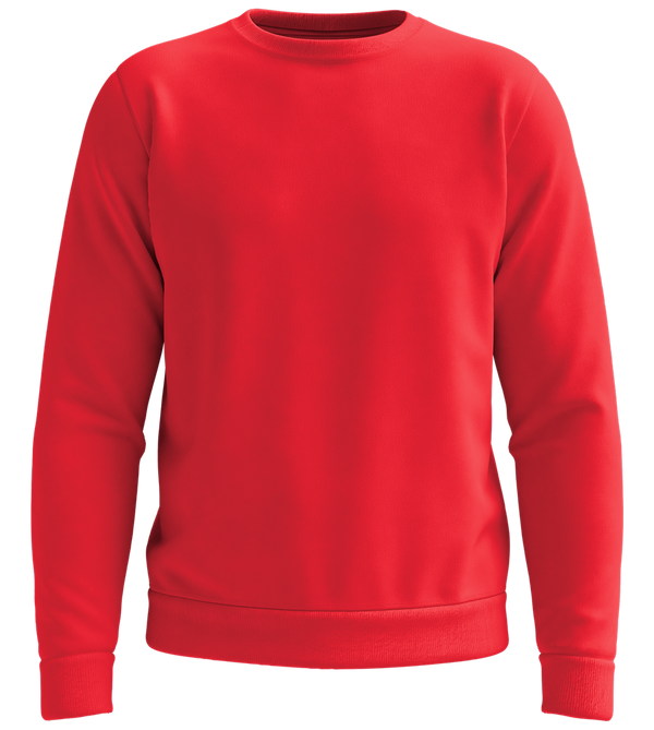 Comfort recycled unisex sweater_BRIGHT RED_front