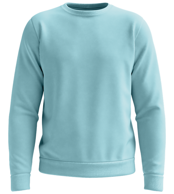 Comfort recycled unisex sweater_POOL BLUE_front