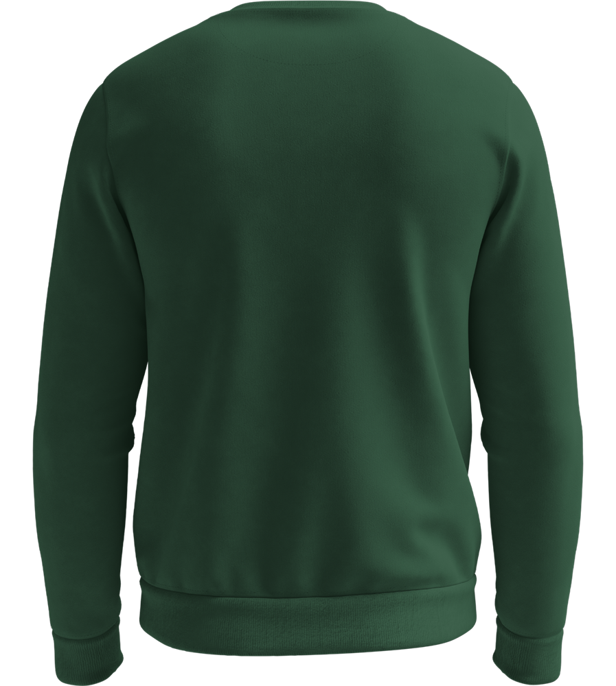 Comfort Essential Unisex Sweater_BOTTLE GREEN_back