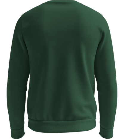Comfort Essential Unisex Sweater_BOTTLE GREEN_back
