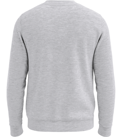 Comfort Essential Unisex Sweater_GREY MELANGE_back