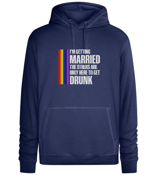 I'm Getting Married Design - Premium unisex hoodie_DENIM CHINA_front