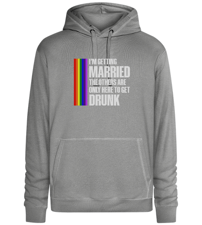 I'm Getting Married Design - Premium unisex hoodie_ORION GREY II_front