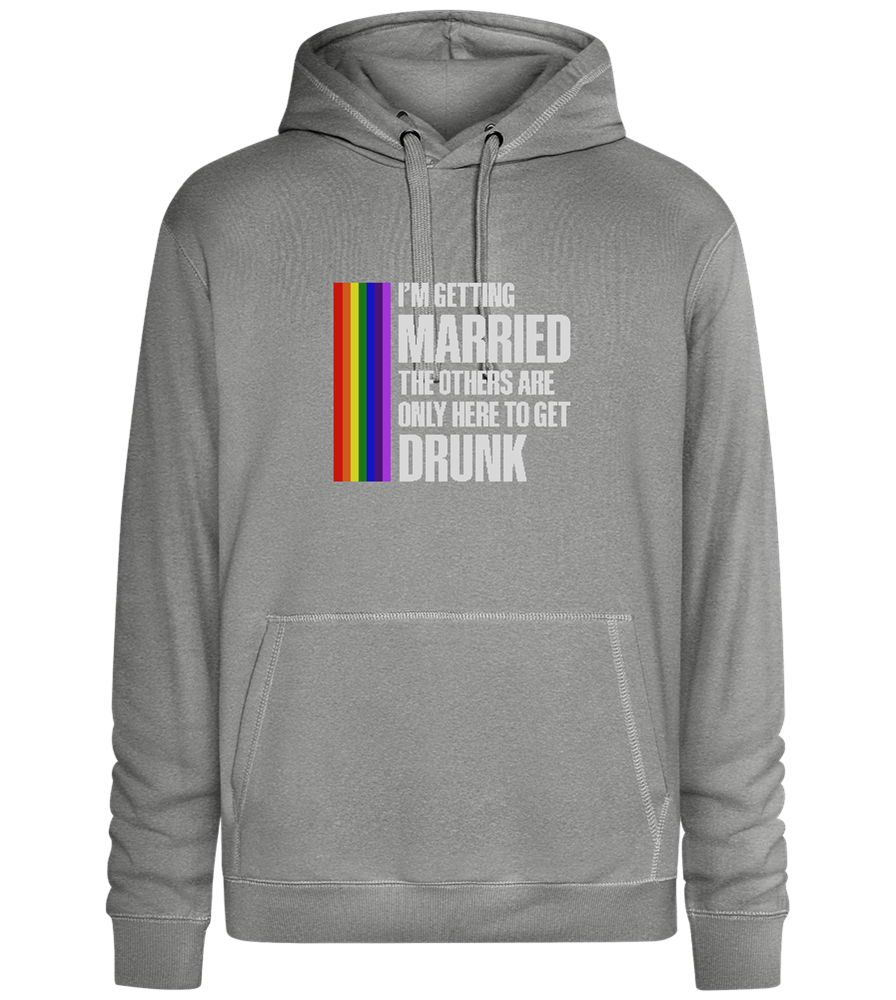 I'm Getting Married Design - Premium unisex hoodie_ORION GREY II_front