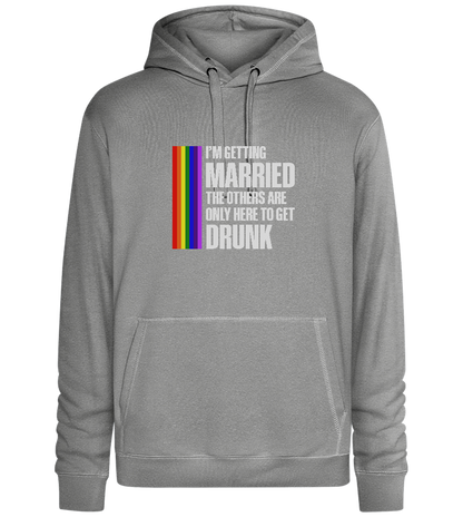 I'm Getting Married Design - Premium unisex hoodie_ORION GREY II_front