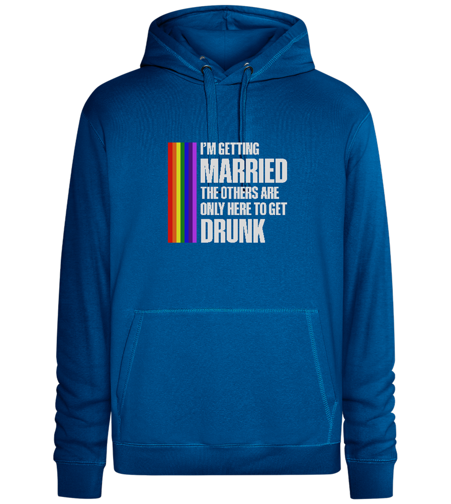 I'm Getting Married Design - Premium unisex hoodie_ROYAL_front