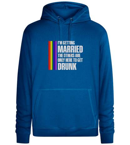 I'm Getting Married Design - Premium unisex hoodie_ROYAL_front