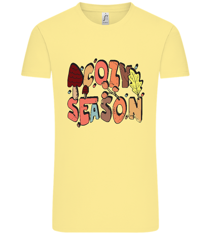 Cozy Season Design - Comfort Unisex T-Shirt_AMARELO CLARO_front