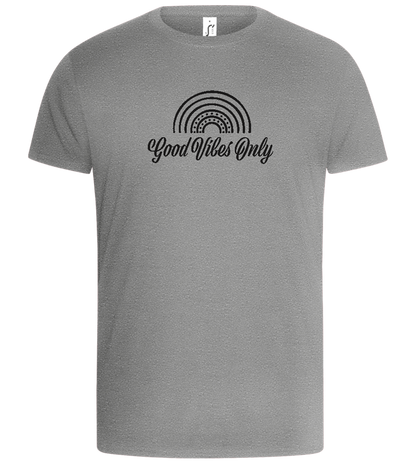 Good Vibes Only Rainbow Design - Basic Unisex T-Shirt_ORION GREY_front