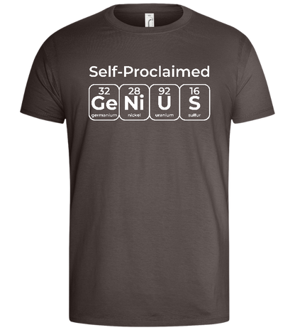 Periodic Table Genius Design - Basic men's t-shirt_DARK GRAY_front