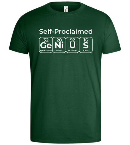 Periodic Table Genius Design - Basic men's t-shirt_GREEN BOTTLE_front