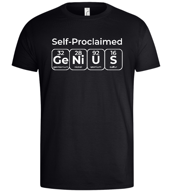 Periodic Table Genius Design - Basic men's t-shirt_MARINE_front