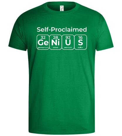 Periodic Table Genius Design - Basic men's t-shirt_MEADOW GREEN_front