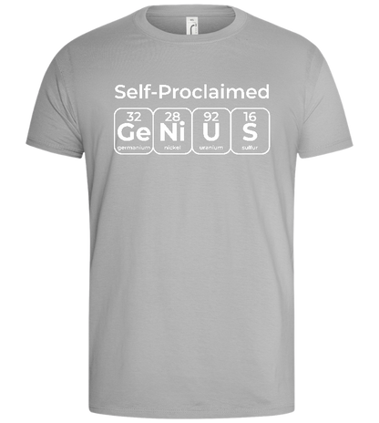 Periodic Table Genius Design - Basic men's t-shirt_PURE GRAY_front