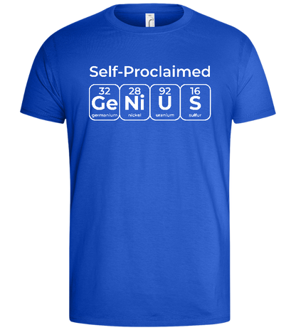 Periodic Table Genius Design - Basic men's t-shirt_ROYAL_front