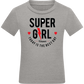 Super Girl Forever Design - Comfort kids fitted t-shirt_ORION GREY_front
