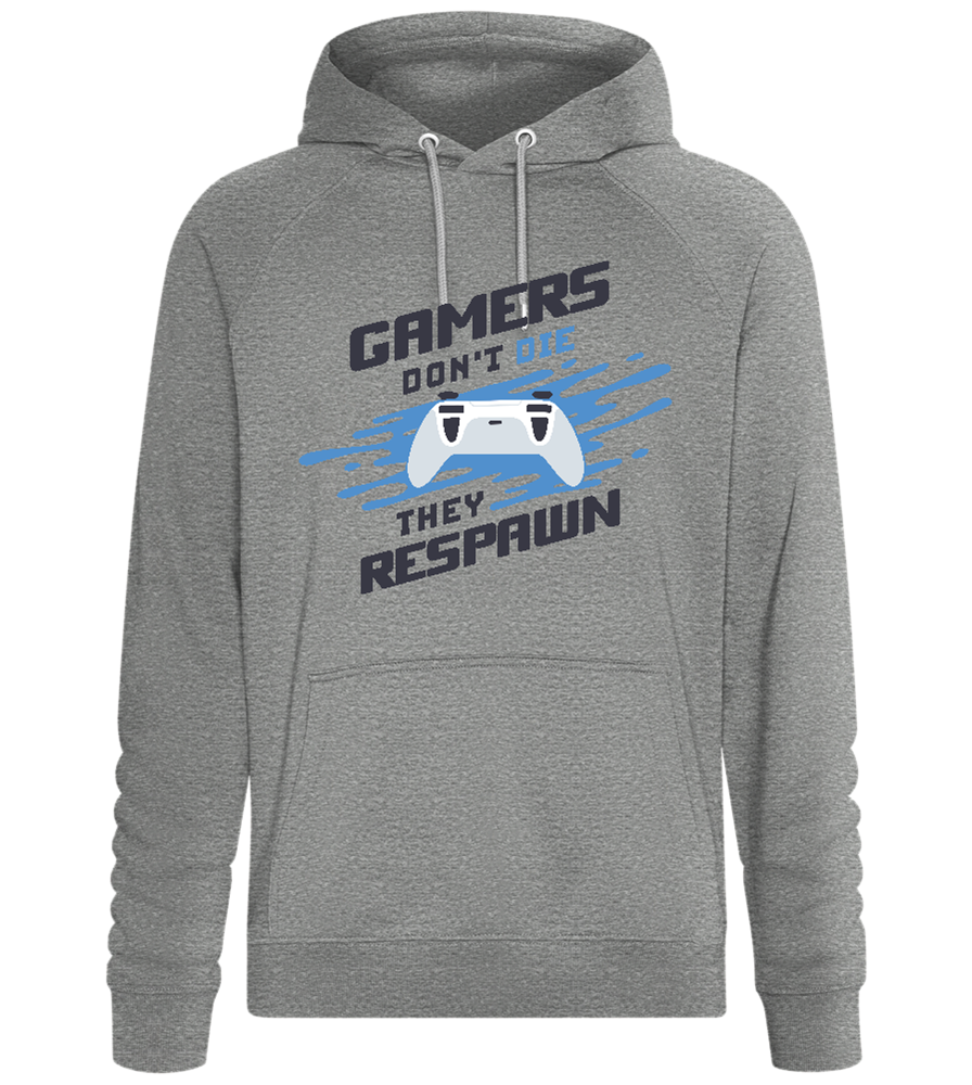 Gamers Respawn Design - Comfort unisex hoodie_ORION GREY II_front