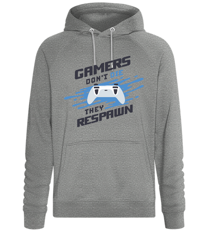 Gamers Respawn Design - Comfort unisex hoodie_ORION GREY II_front