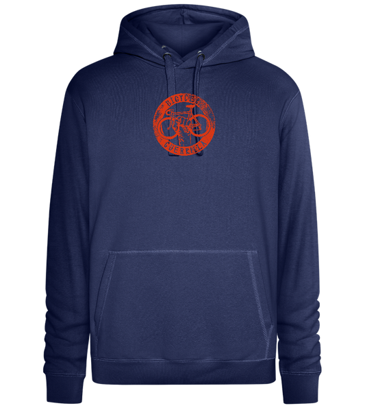 Bicycle Guerrilla Design - Premium unisex hoodie_DENIM CHINA_front