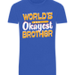 World's Okayest Brother Design - Basic Unisex T-Shirt_ROYAL_front