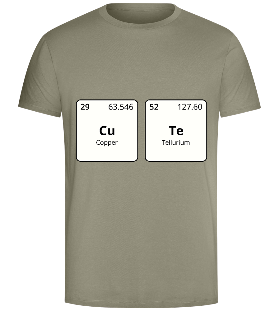 Copper Telurium Design - Comfort Unisex T-Shirt_KHAKI_front