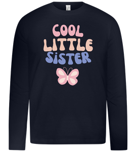 Cool Little Sister Butterfly Design - Premium kids long sleeve t-shirt