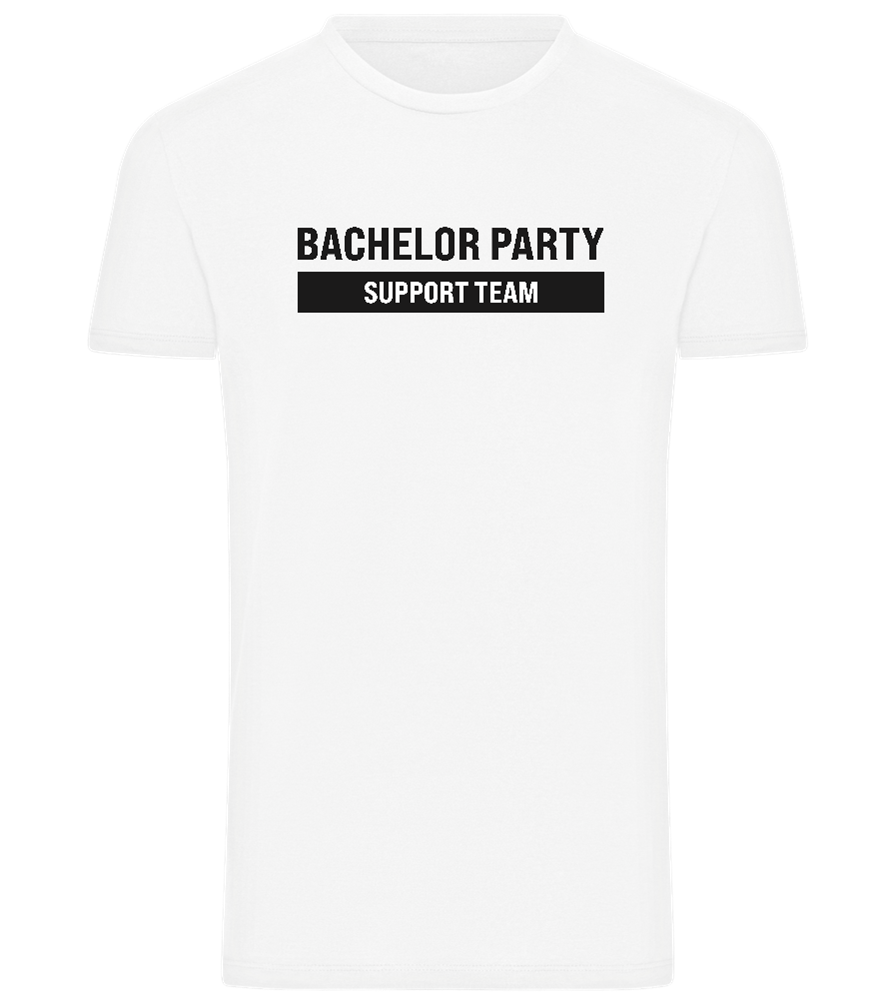 Bachelor Party Support Team Design - Comfort men's t-shirt_WHITE_front