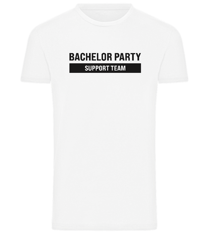 Bachelor Party Support Team Design - Comfort men's t-shirt_WHITE_front