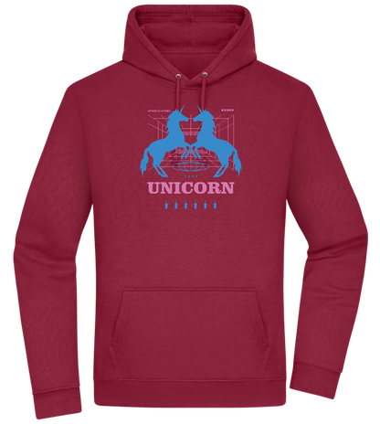 Unicorn Apparel 2023 Design - Premium Essential Unisex Hoodie_BORDEAUX_front