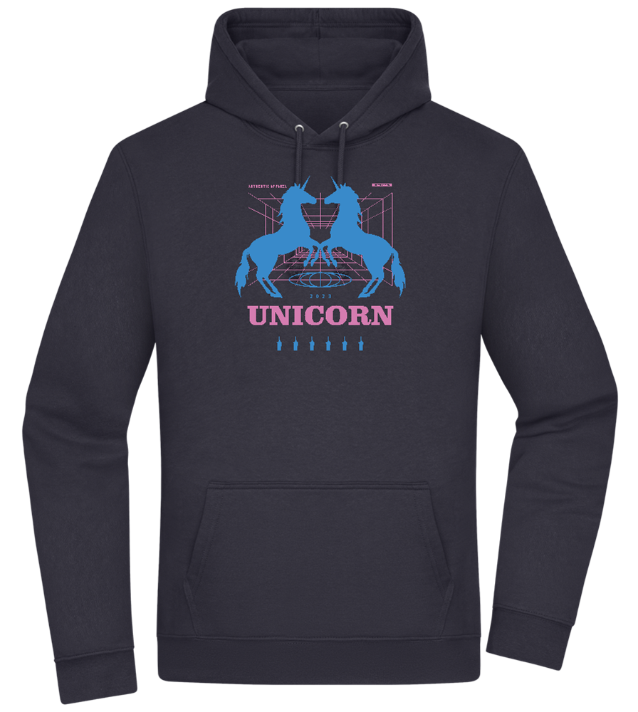 Unicorn Apparel 2023 Design - Premium Essential Unisex Hoodie_FRENCH NAVY_front