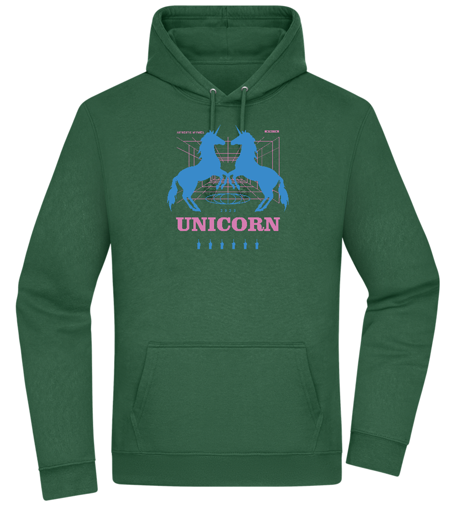 Unicorn Apparel 2023 Design - Premium Essential Unisex Hoodie_GREEN BOTTLE_front