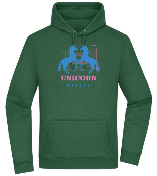 Unicorn Apparel 2023 Design - Premium Essential Unisex Hoodie_GREEN BOTTLE_front