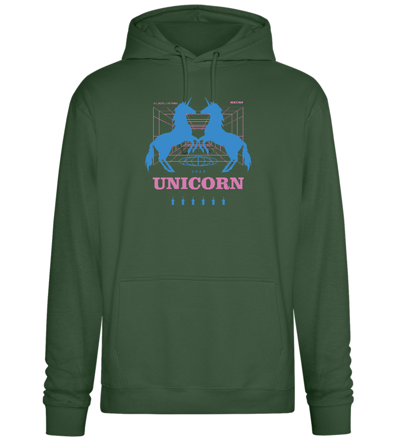 Unicorn Apparel 2023 Design - Premium Essential Unisex Hoodie_GREEN BOTTLE_front