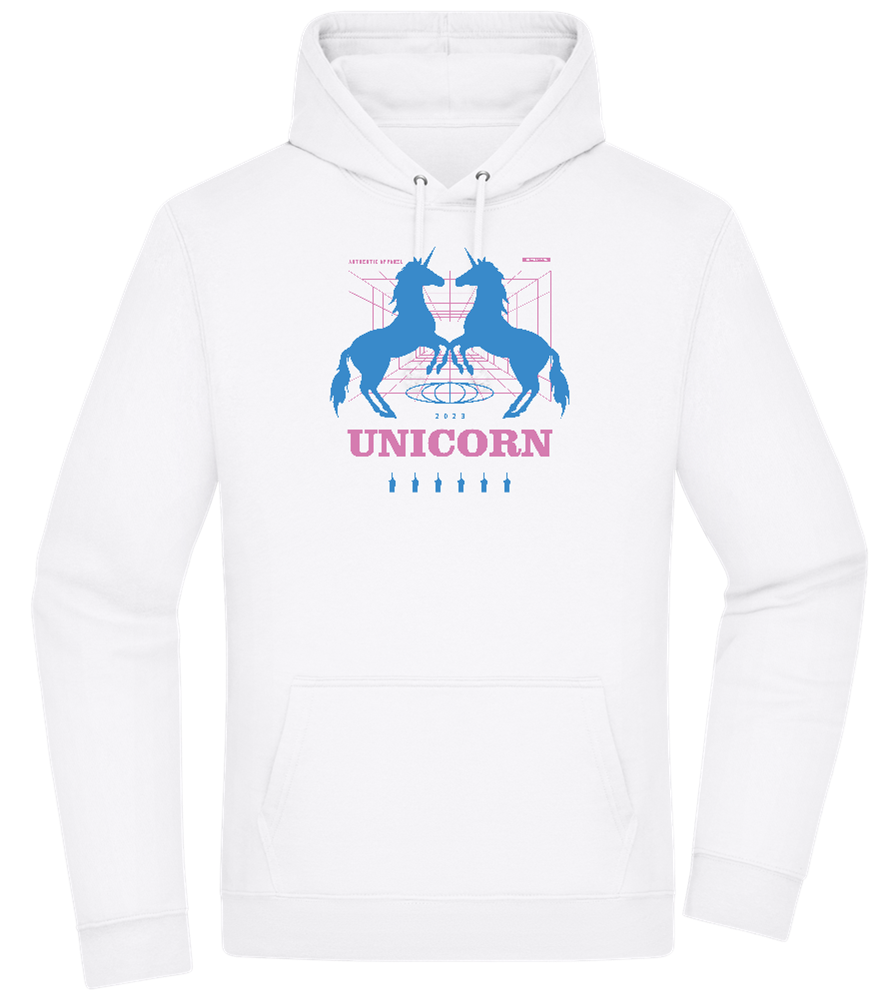 Unicorn Apparel 2023 Design - Premium Essential Unisex Hoodie_WHITE_front