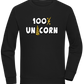 100 Percent Unicorn Design - Comfort unisex sweater_BLACK_front