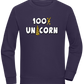 100 Percent Unicorn Design - Comfort unisex sweater_FRENCH NAVY_front