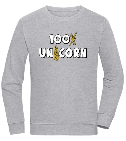 100 Percent Unicorn Design - Comfort unisex sweater_ORION GREY II_front