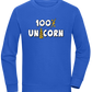 100 Percent Unicorn Design - Comfort unisex sweater_ROYAL_front