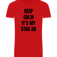 Keep Calm It's My Stag Do Design - Basic Unisex T-Shirt_RED_front