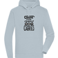 Count Memories Not Calories Design - Premium unisex hoodie_CREAMY BLUE_front