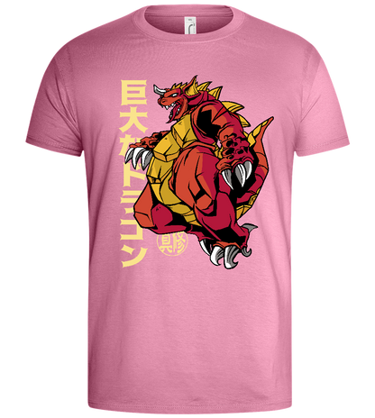 Mighty Dragon Design - Basic men's t-shirt_PINK ORCHID_front