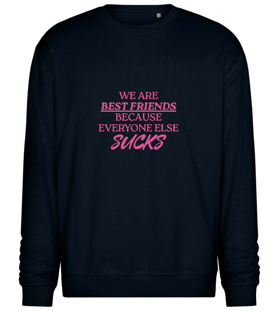 Best Friends Design - Comfort Essential Unisex Sweater_BLACK_front