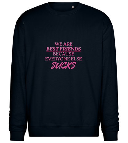 Best Friends Design - Comfort Essential Unisex Sweater_BLACK_front