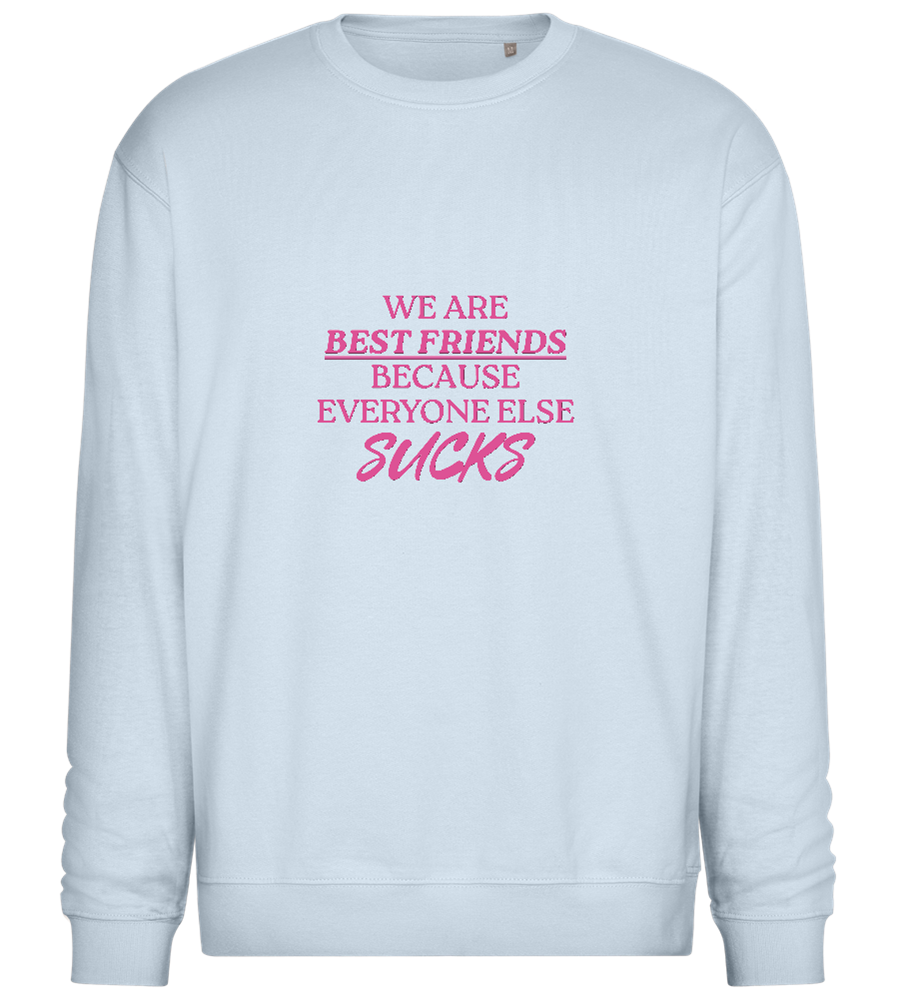 Best Friends Design - Comfort Essential Unisex Sweater_CREAMY BLUE_front