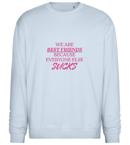 Best Friends Design - Comfort Essential Unisex Sweater_CREAMY BLUE_front