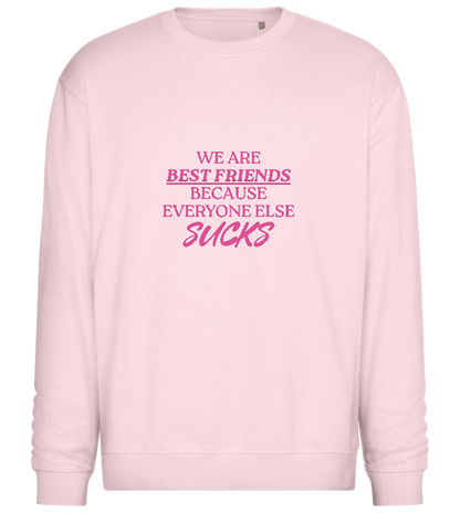 Best Friends Design - Comfort Essential Unisex Sweater_LIGHT PEACH ROSE_front