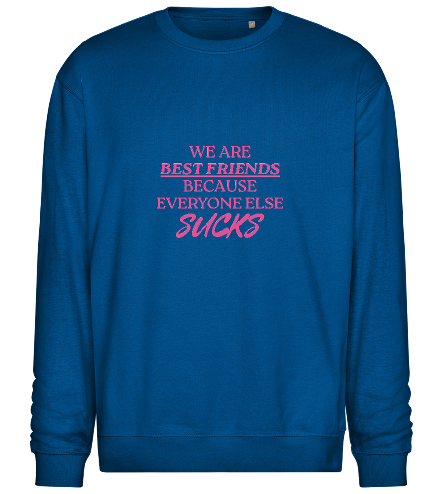 Best Friends Design - Comfort Essential Unisex Sweater_ROYAL_front