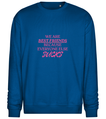 Best Friends Design - Comfort Essential Unisex Sweater_ROYAL_front