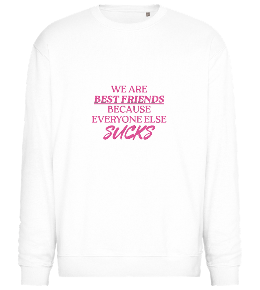 Best Friends Design - Comfort Essential Unisex Sweater_WHITE_front